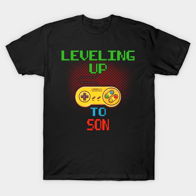 Promoted To Son T-Shirt Unlocked Gamer Leveling Up T-Shirt by wcfrance4